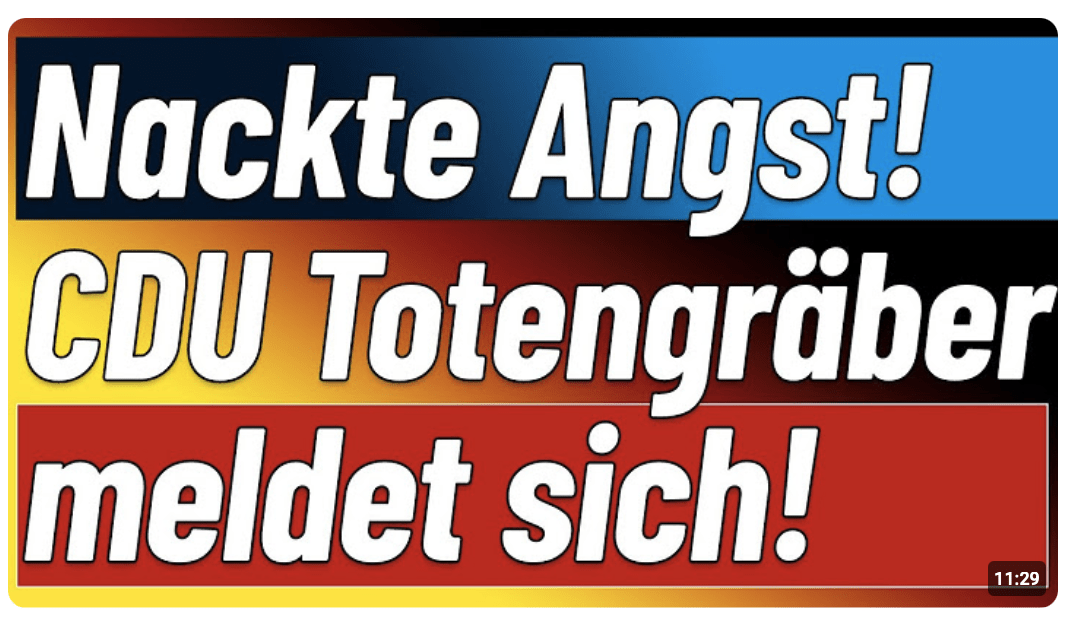 Ein Mann allein beerdigt die Union! Nun meldet er sich und macht alles nur schlimmer! & Umfragehit!