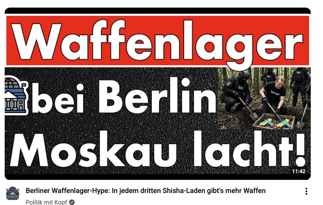 Berliner Waffenlager-Hype: In jedem dritten Shisha-Laden gibt’s mehr Waffen