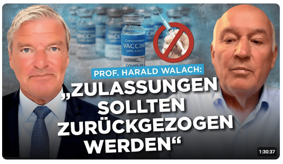 Prof. Harald Walach fordert Neubewertung der Covid mRNA-Impfstoffe