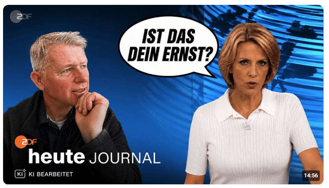 ZDF Verdummung! Bestes Interview ever! Was du nicht sehen sollst und denk bloß nicht nach!