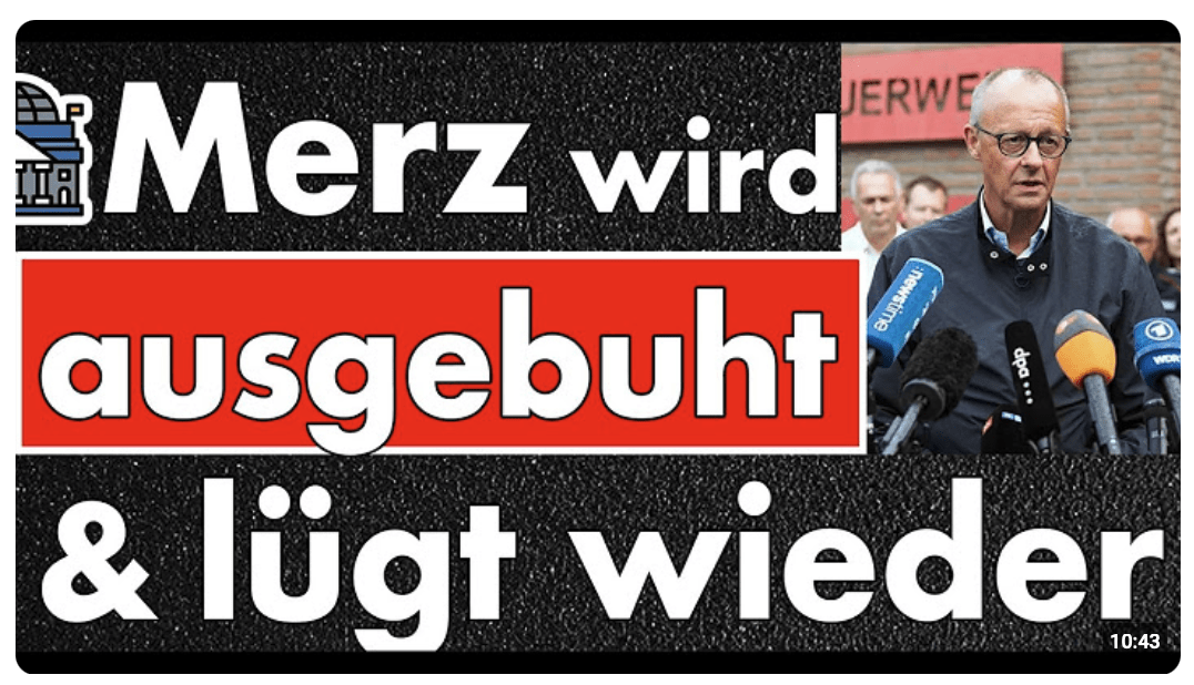 Der dümmste Lügner aus dem Kanzleramt landet per Hubschrauber und wird ausgebuht!