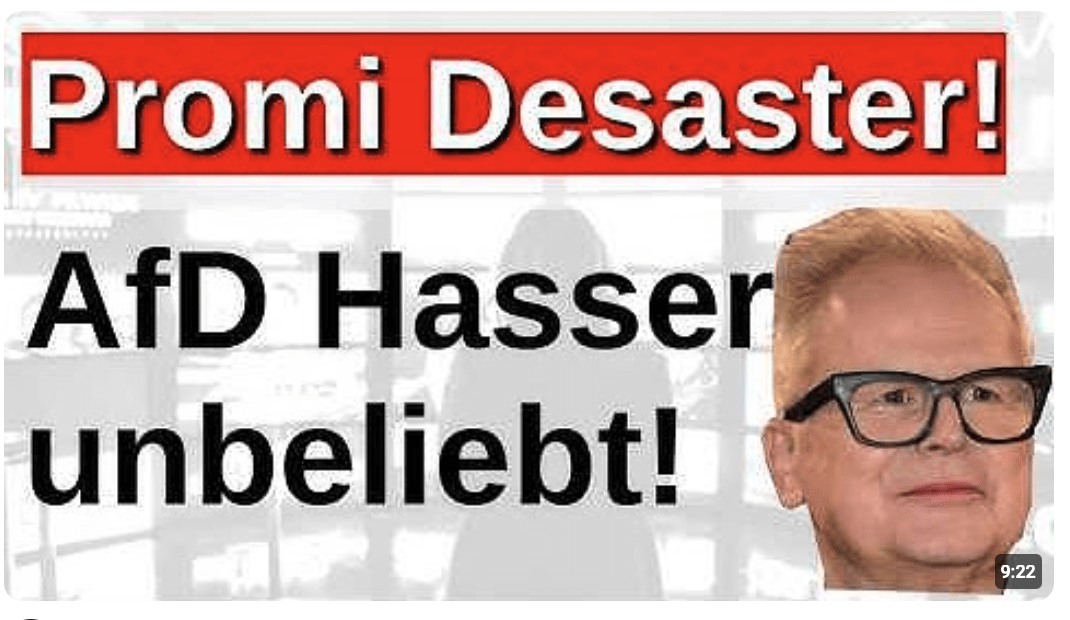 AfD Hasser nur noch unbeliebt und langweilig! Grönemeyer, Campino, Didi Hallervorden braucht niemand