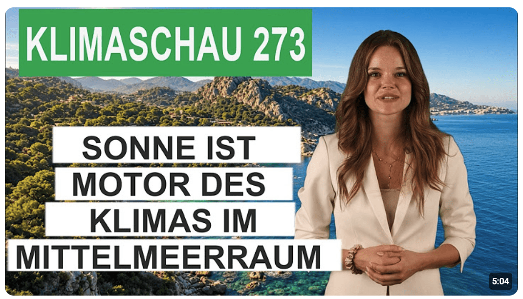 Die Sonne ist der Motor des Klimas im Mittelmeeraum – Klimaschau 273
