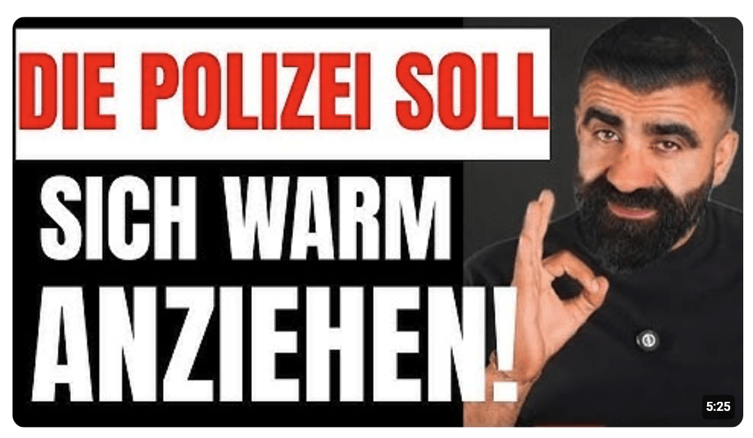 KURDE DROHT: Die Polizei soll sich warm anziehen!