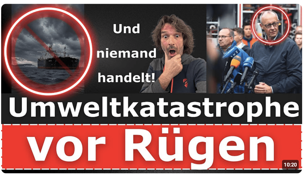 SKANDAL: Bereits 589 Tage echte Gefahr vor Rügen und der Kanzler schwafelt von Klimawandel…….
