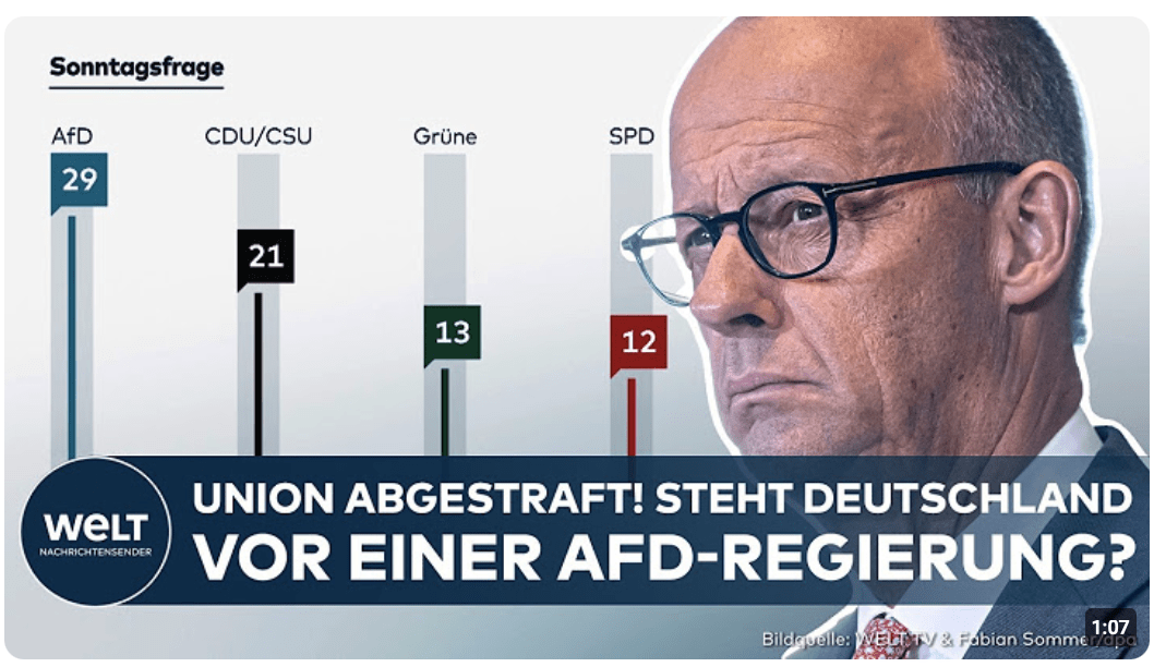 DEUTSCHLAND: Der nächste Umfrage-Knaller! AfD baut ihren Vorsprung aus