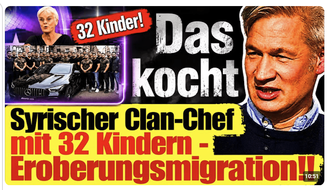 „Das ist Eroberungsmigration“ – Poschardt rastet aus wegen Syrischem Clan-Chef & linken Medien