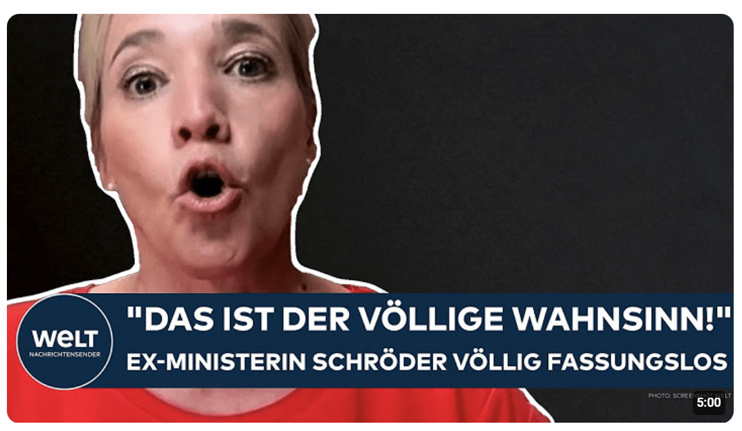 DEUTSCHLAND: „Das ist der völlige Wahnsinn!“ Kristina Schröder ist völlig fassungslos!