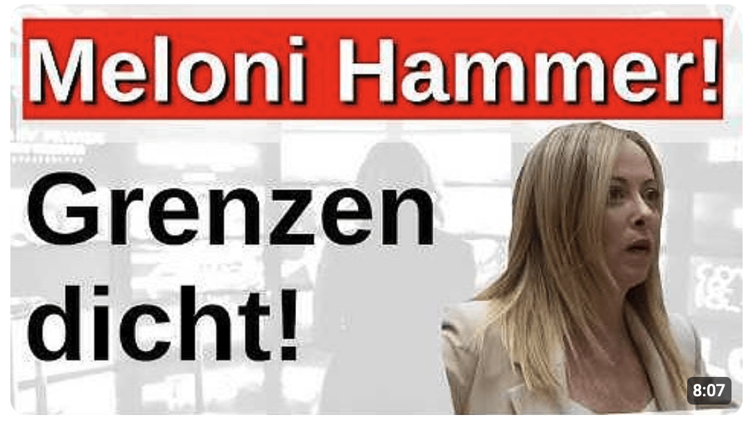Meloni macht ernst! Grenzen dicht! Journalistin rutscht die Wahrheit raus! NGO Sumpf!