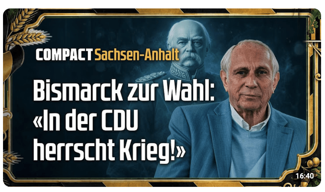 Bismarck zur Wahl: «In der CDU herrscht Krieg!»