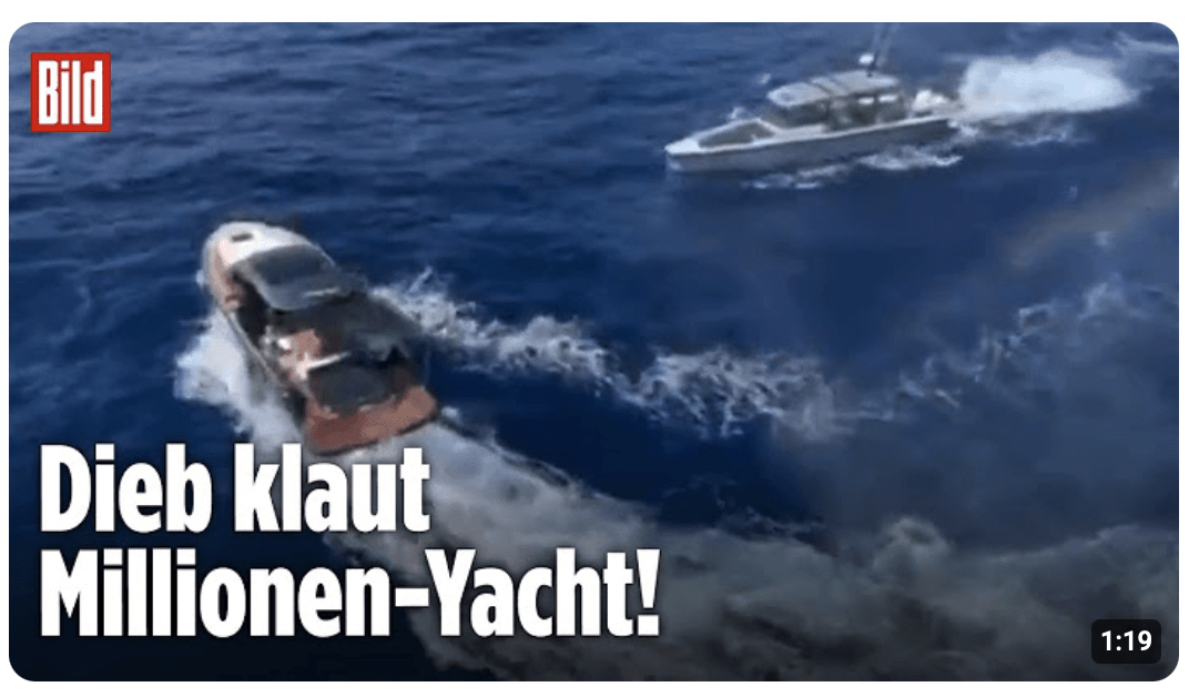 MALLORCA: Verfolgungsjagd mit der Polizei! 52-jähriger Jacht-Dieb flieht bis vor Ibiza!