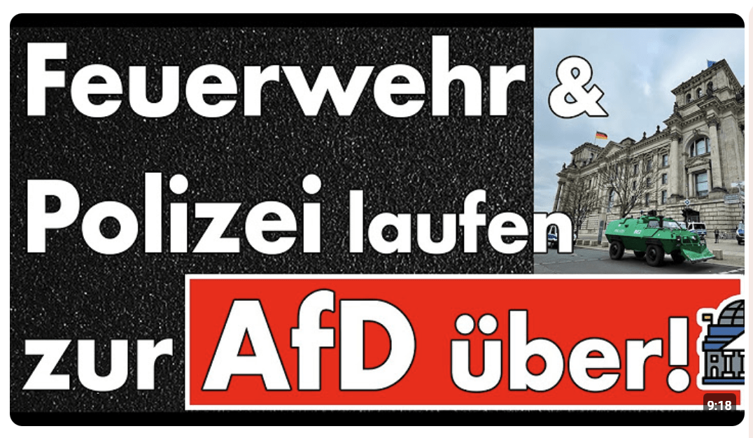 „Wir verlieren Polizei und Feuerwehr gerade massiv an die AfD.“ – sagt die CDU!