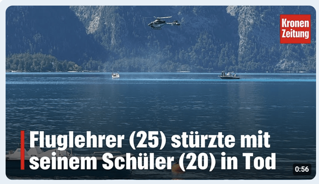 Fluglehrer (25) stürzte mit Schüler (20) in Tod | krone.tv NEWS
