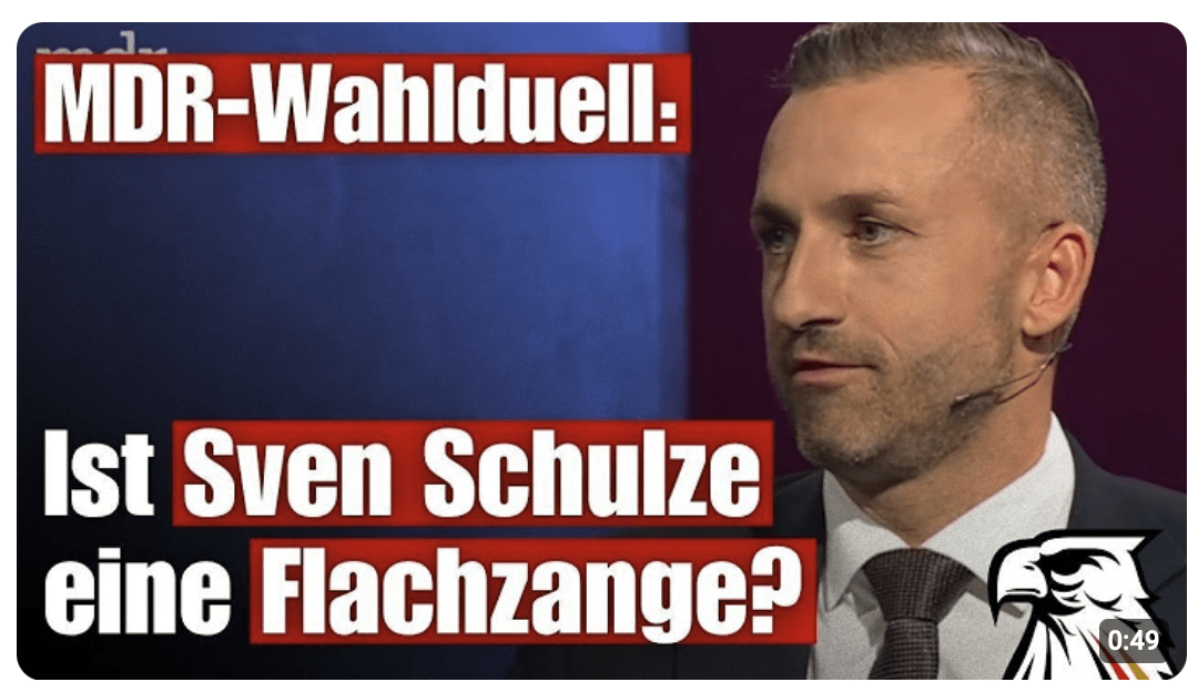 MDR-Wahlduell: Ist Sven Schulze eine Flachzange?