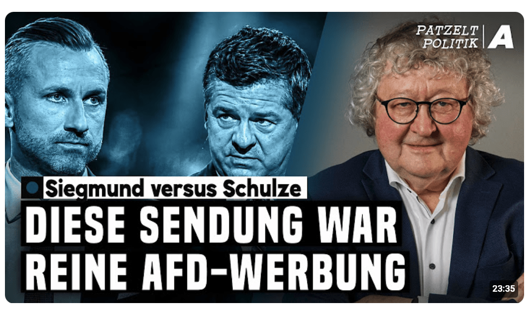 TV-Duell: Was niemand gesehen hat – Patzelt Politik