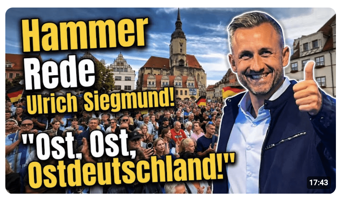Ulrich Siegmund in HÖCHSTFORM! Was für eine REDE! Naumburg BEBT! „Ost-Ost-Ost-Deutschland!“ AfD 2026