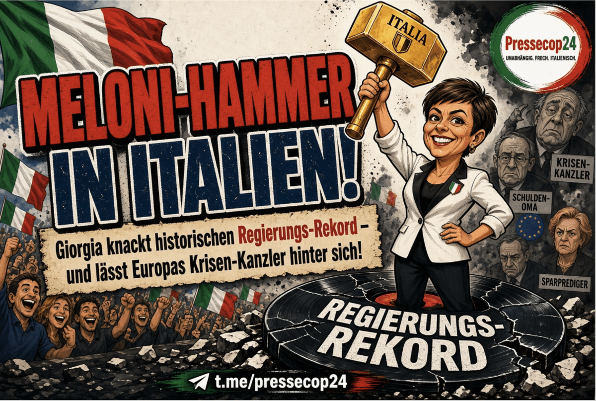 MELONI-HAMMER IN ITALIEN! Giorgia knackt historischen Regierungs-Rekord – und lässt Europas Krisen-Kanzler hinter sich