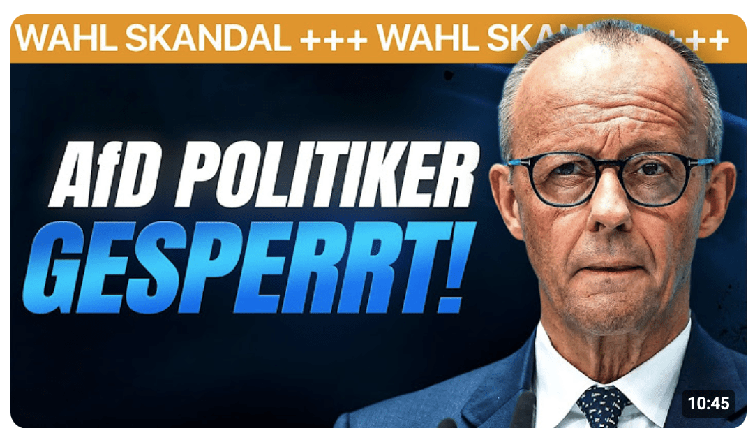 EILT: AfD POLITIKER von Wahl AUSGESCHLOSSEN!