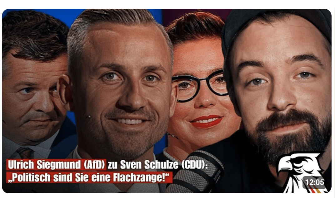 Ulrich Siegmund (AfD) zu Sven Schulze (CDU): „Politisch sind Sie eine Flachzange!“