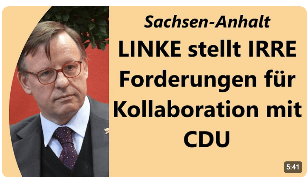 Sven Schulze in der Falle: Er braucht Linke, entsprechend ist der Preis