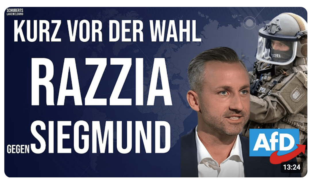 Eilt Polizei-Schock gegen AfD!Der Staat schlägt zu Schulze, Medien und Verfassungsschutz beteiligt?