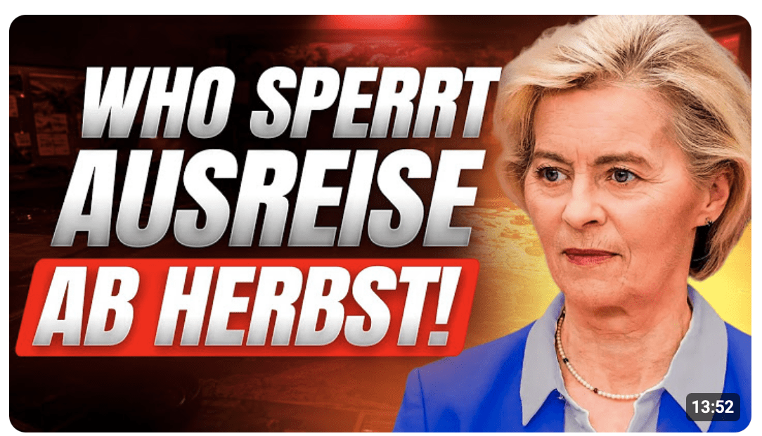 WHO REISE SPERRE! SO verhindern sie JETZT die AUSREISE!