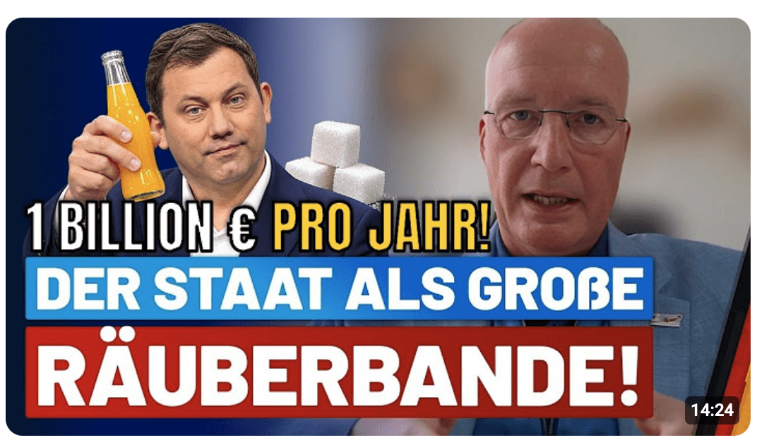 Zuckersteuer, 1 Billion € Steuern: Jörn König rechnet mit der Bundesregierung ab!