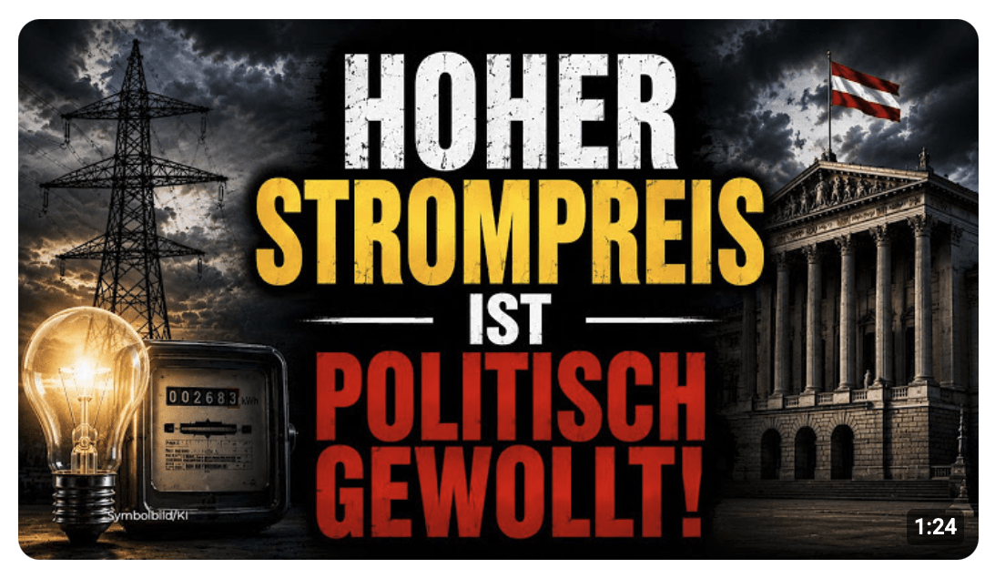 Hoher Strompreis ist politisch gewollt!
