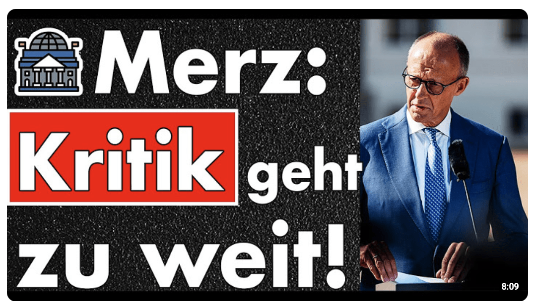 Kritik wäre Herabsetzung des Kanzlers! Wohin soll man den Kanzler herabsetzten? Er ist die Talsohle!