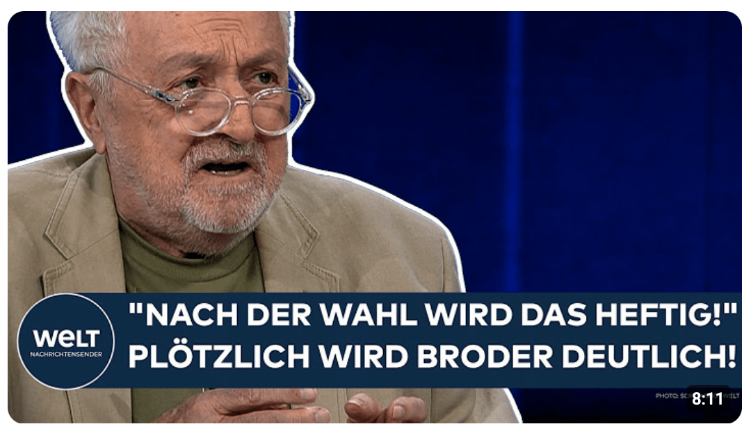 DEUTSCHLAND: „Nach der Wahl wird das heftig!“ Plötzlich wird Henryk M. Broder deutlich!