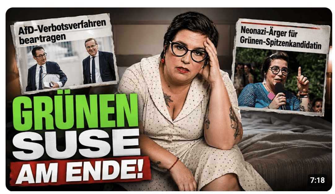 Das WAR’S  GRÜNEN SUSE versinkt im Nazi-Sumpf! AfD Verbotsverfahren soll die Altparteien retten!