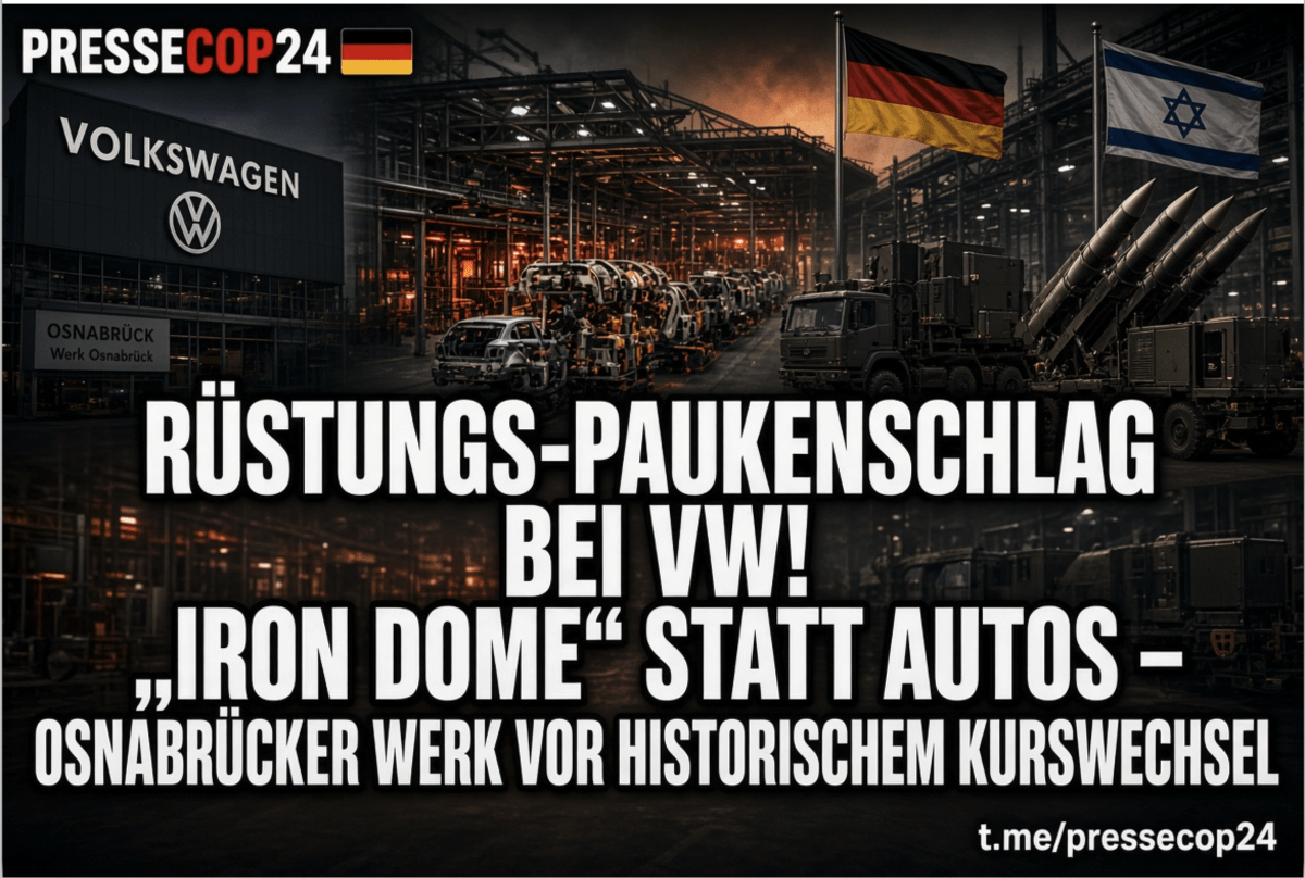 RÜSTUNGS-PAUKENSCHLAG BEI VW! „IRON DOME“ STATT AUTOS – OSNABRÜCKER WERK VOR HISTORISCHEM KURSWECHSEL