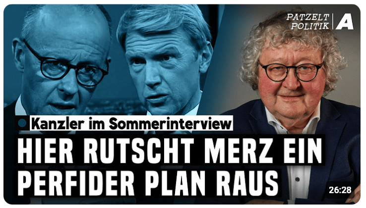 Merz im Sommerinterview: „Nicht mit parlamentarischer Demokratie zu vereinbaren“ – Patzelt Politik