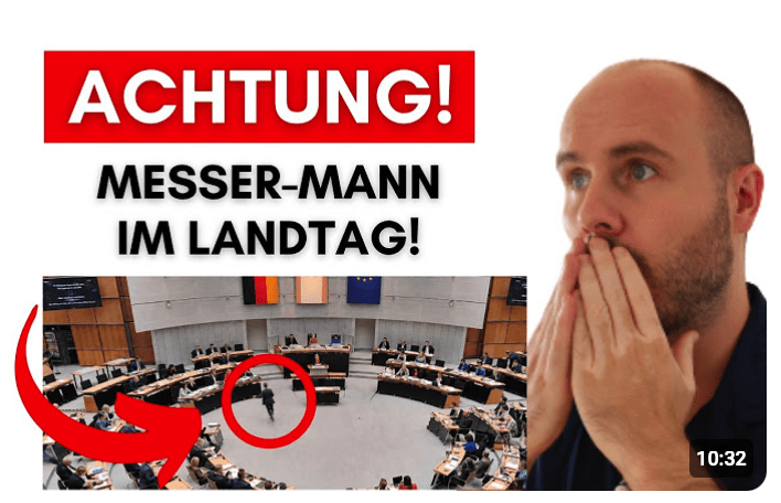Messer-Mann stürmt Berliner Abgeordnetenhaus & Merz redet Migration trotzdem schön!