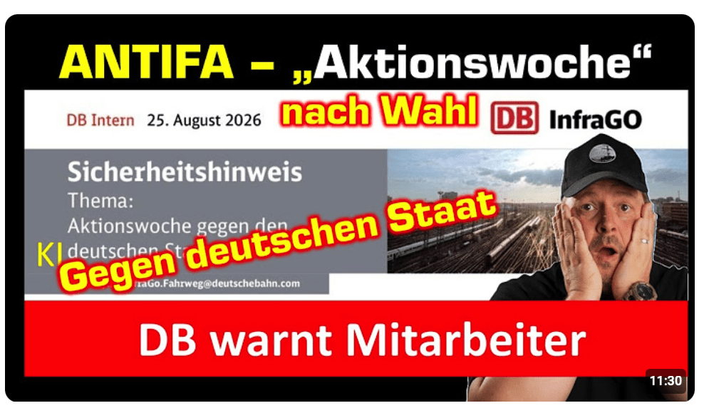 Antifa Aufruf Aktionswoche gegen Staat nach Wahl! – DB warnt Mitarbeiter