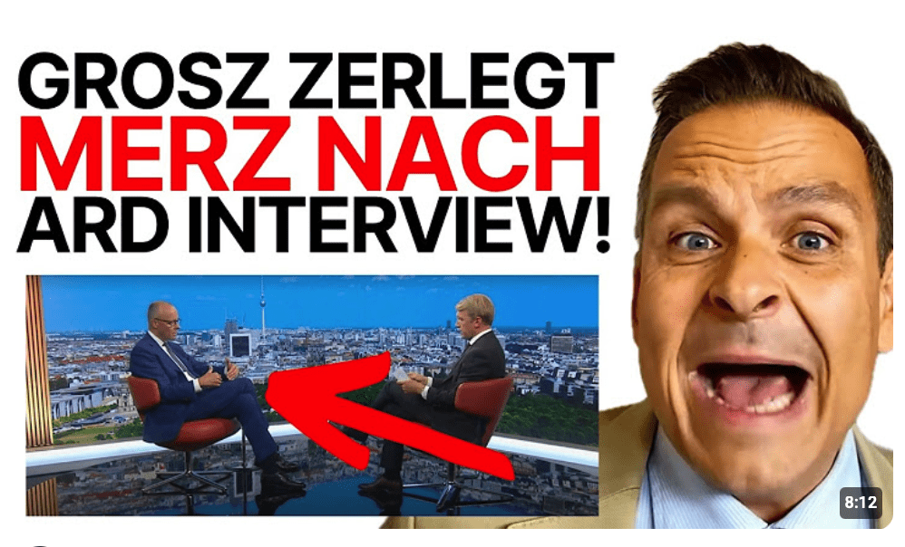 HEFTIG! Grosz sagt das was sich KEINER traut! Merz vor dem Ende?
