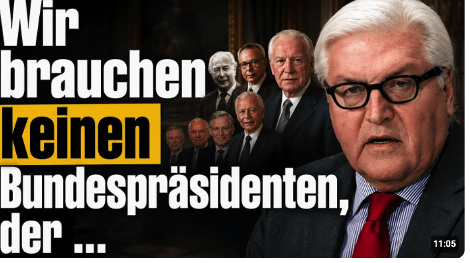 POLITIK: Wir brauchen keinen Bundespräsidenten, der….