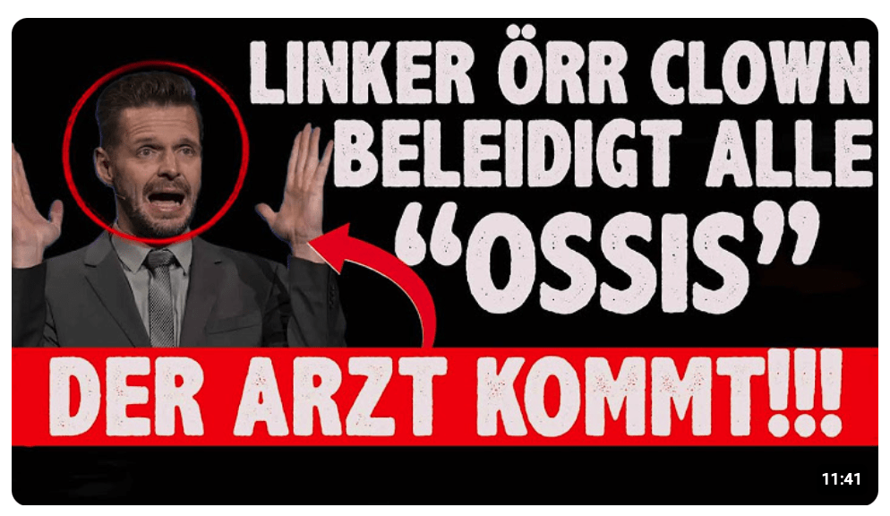 Linke Clownshow beleidigt Ostdeutsche und blamiert sich