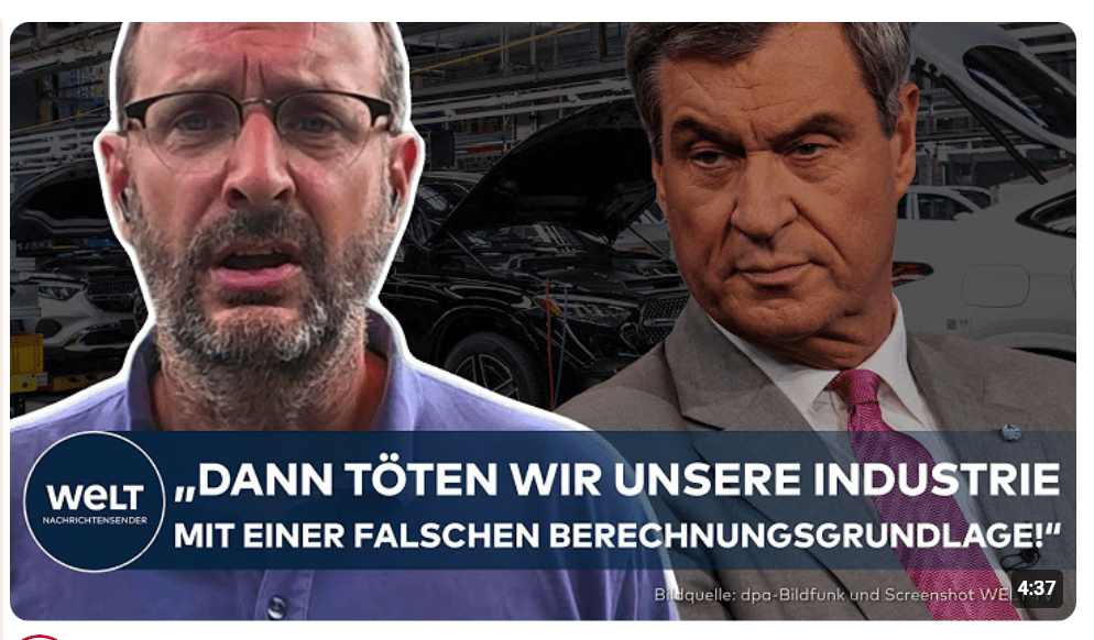 E-AUTOS: „Die Ausgangsbasis der EU ist zutiefst verlogen“ – Harte Kritik an Klimapolitik
