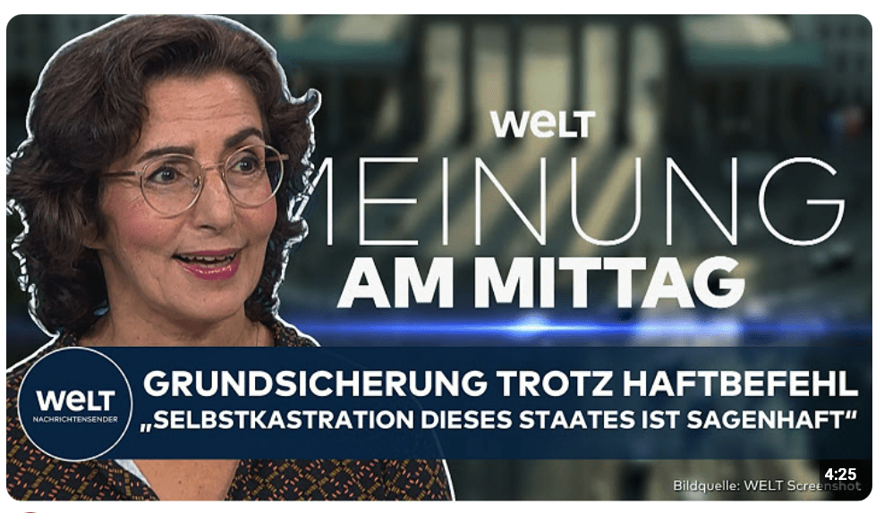 MEINE MEINUNG: Grundsicherung trotz Haftbefehl! „Selbstkastration dieses Staates ist sagenhaft“