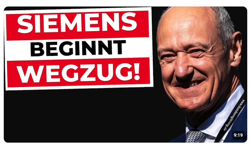 SCHOCK: Siemens-Chef rechnet eiskalt ab! | Standort Deutschland, Steuern & IP-Verschiebung