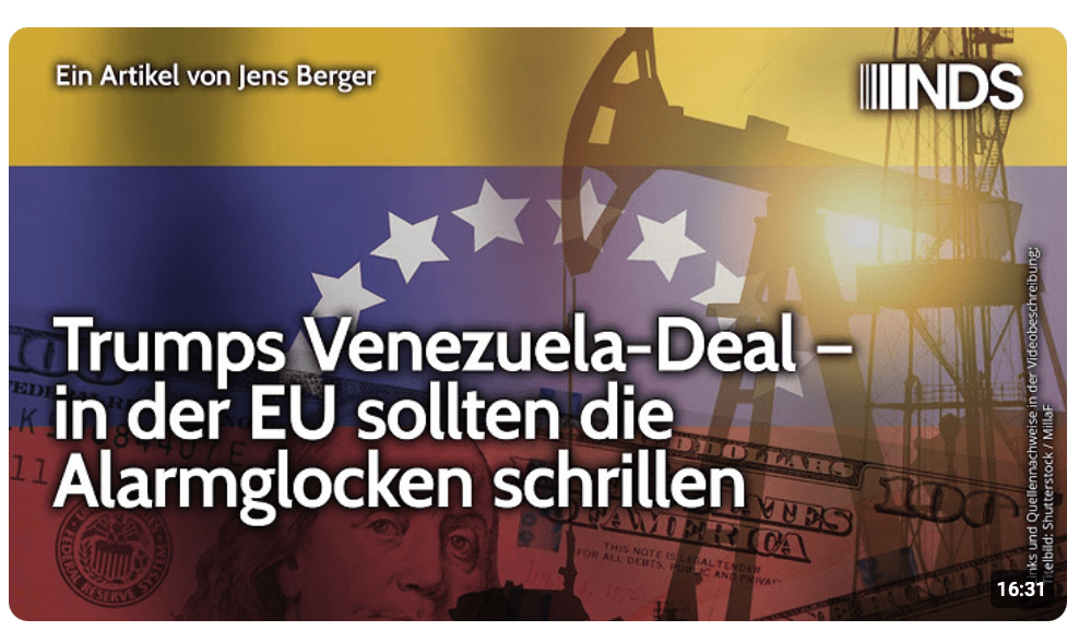 Trumps Venezuela-Deal – in der EU sollten die Alarmglocken schrillen | Jens Berger | NDS-Podcast