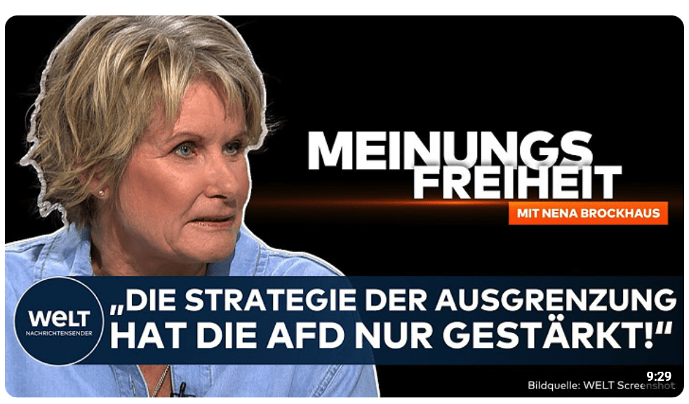 DEUTSCHLAND: Brandmauer ein Rohrkrepierer!? Ist ein Verbot der AFD die Lösung? I MEINUNGSFREIHEIT
