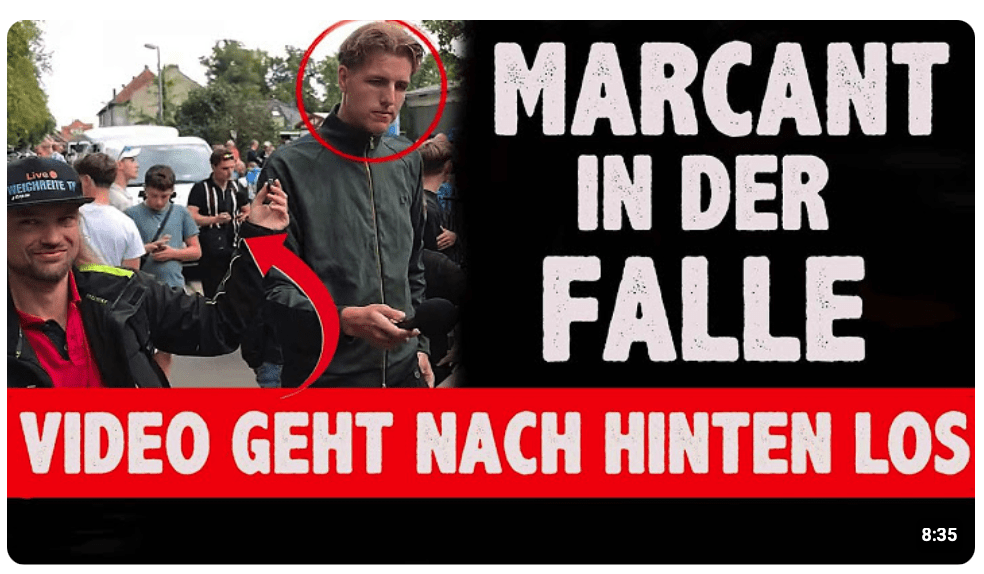 Marcant auf RECHTER Veranstaltung genervt!
