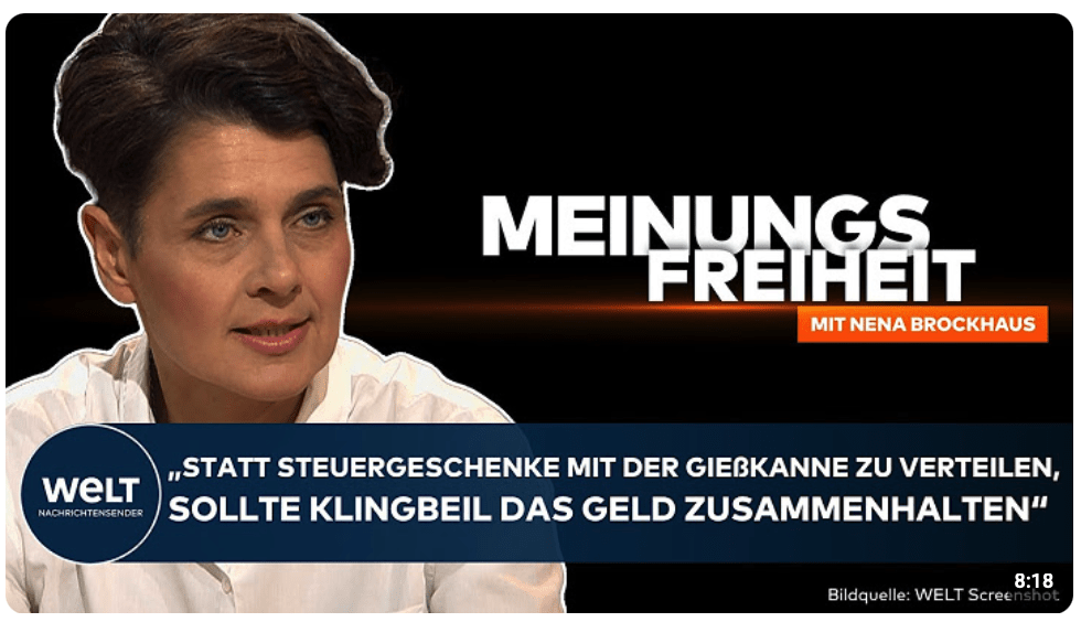 DEUTSCHLAND: Steuerreform setzt falsche Schwerpunkte bei Entlastungen I MEINUNGSFREIHEIT