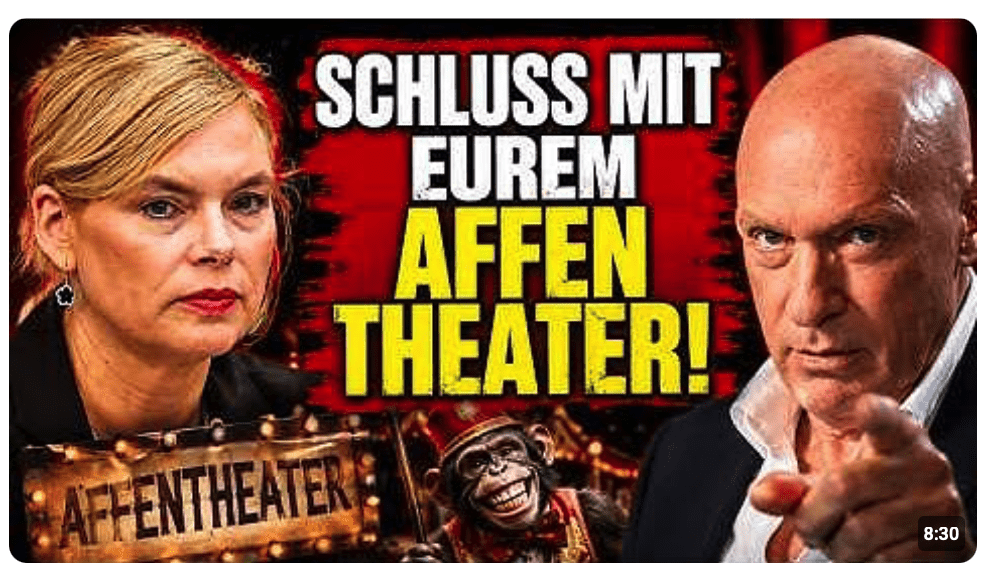 „WAS SOLL DAS AFFENTHEATER!“  Steinhöfel rechnet mit Klöckner & dem Bundestag ab!