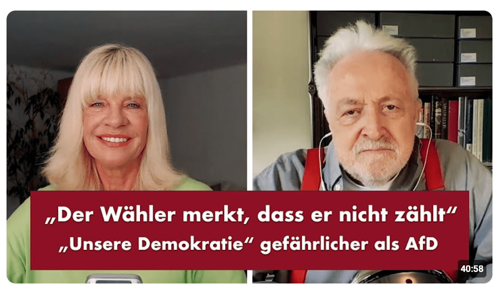 „Der Wähler merkt, dass er nicht zählt“ – Punkt.PRERADOVIC mit Henryk M. Broder