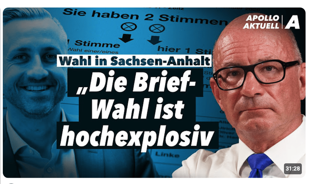 „Es wird Betrug geben“ – Verfassungsrechtler Boehme-Neßler über die Wahl in Sachsen-Anhalt