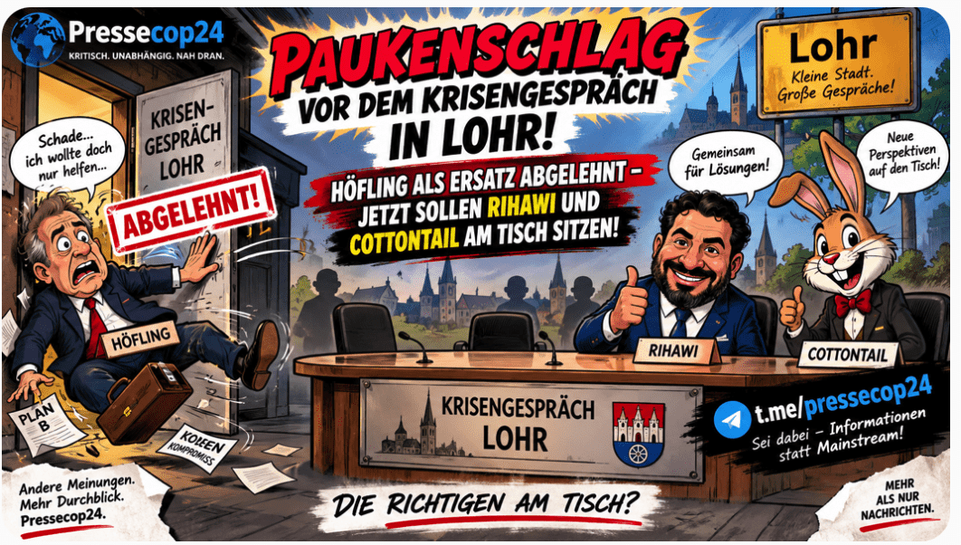 PAUKENSCHLAG VOR DEM KRISENGESPRÄCH IN LOHR! HÖFLING ALS ERSATZ ABGELEHNT – JETZT SOLLEN RIHAWI UND COTTONTAIL AM TISCH SITZEN!