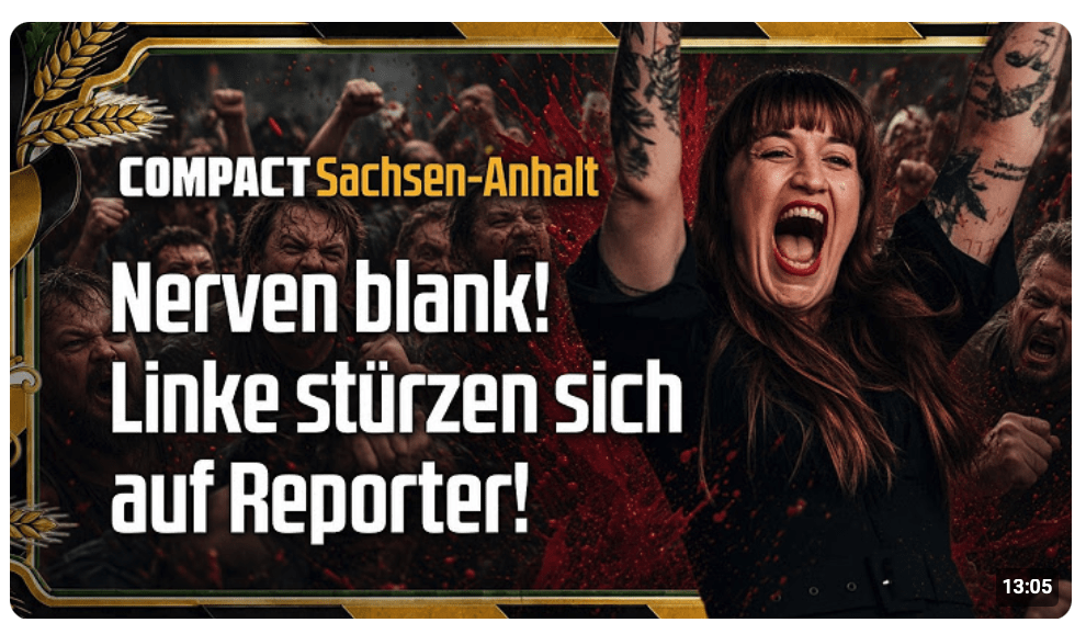 Nerven blank! Linke stürzen sich auf Reporter!